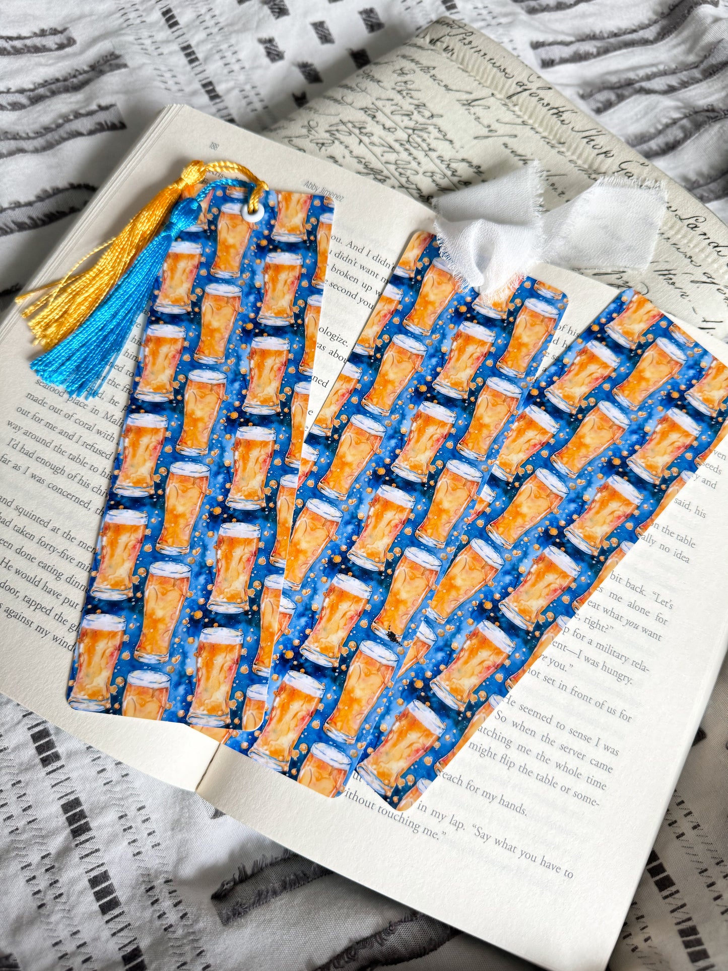 A Starry Beer Bookmark