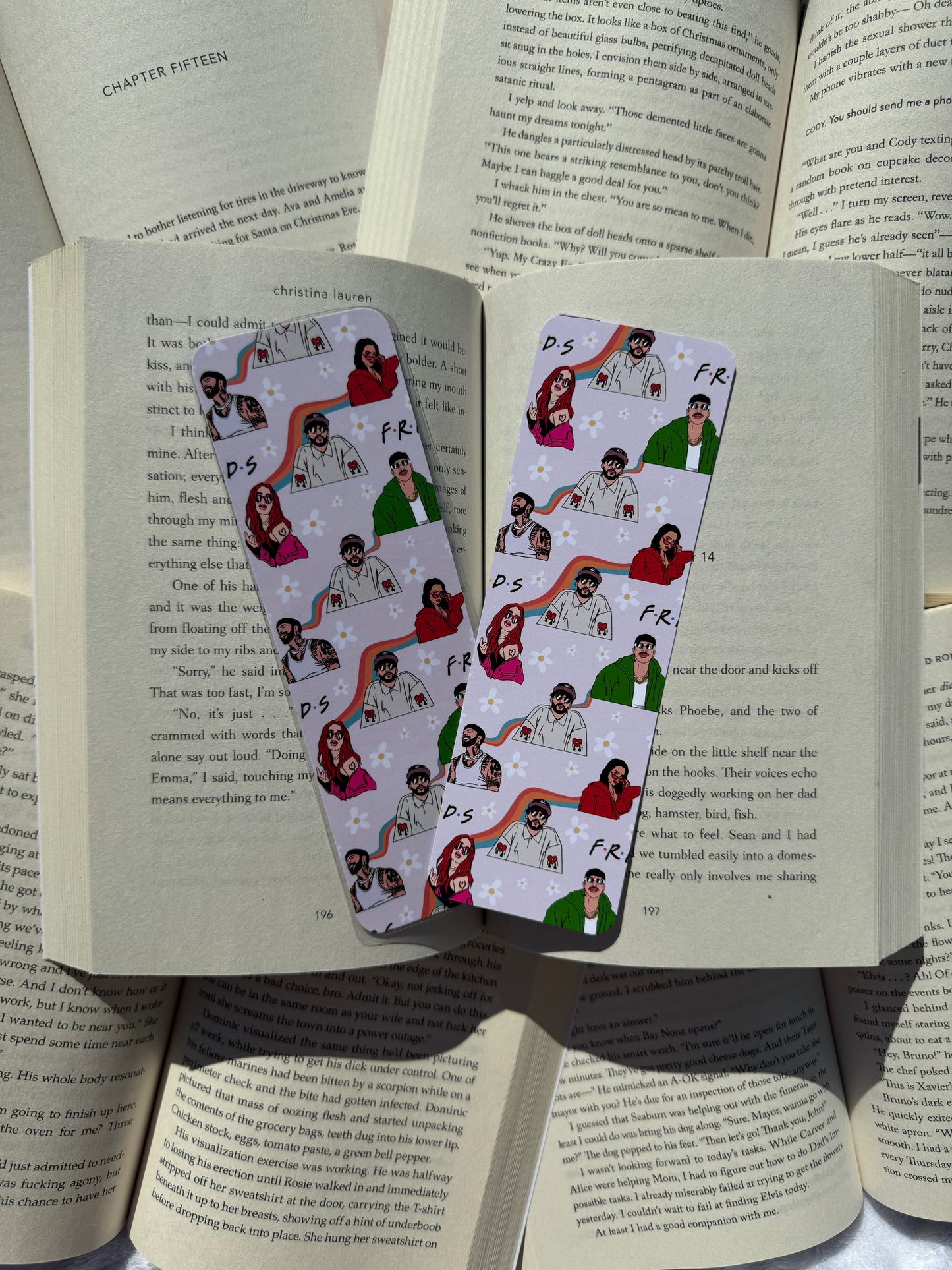 Reggaeton New Friends Icons Themed Bookmark