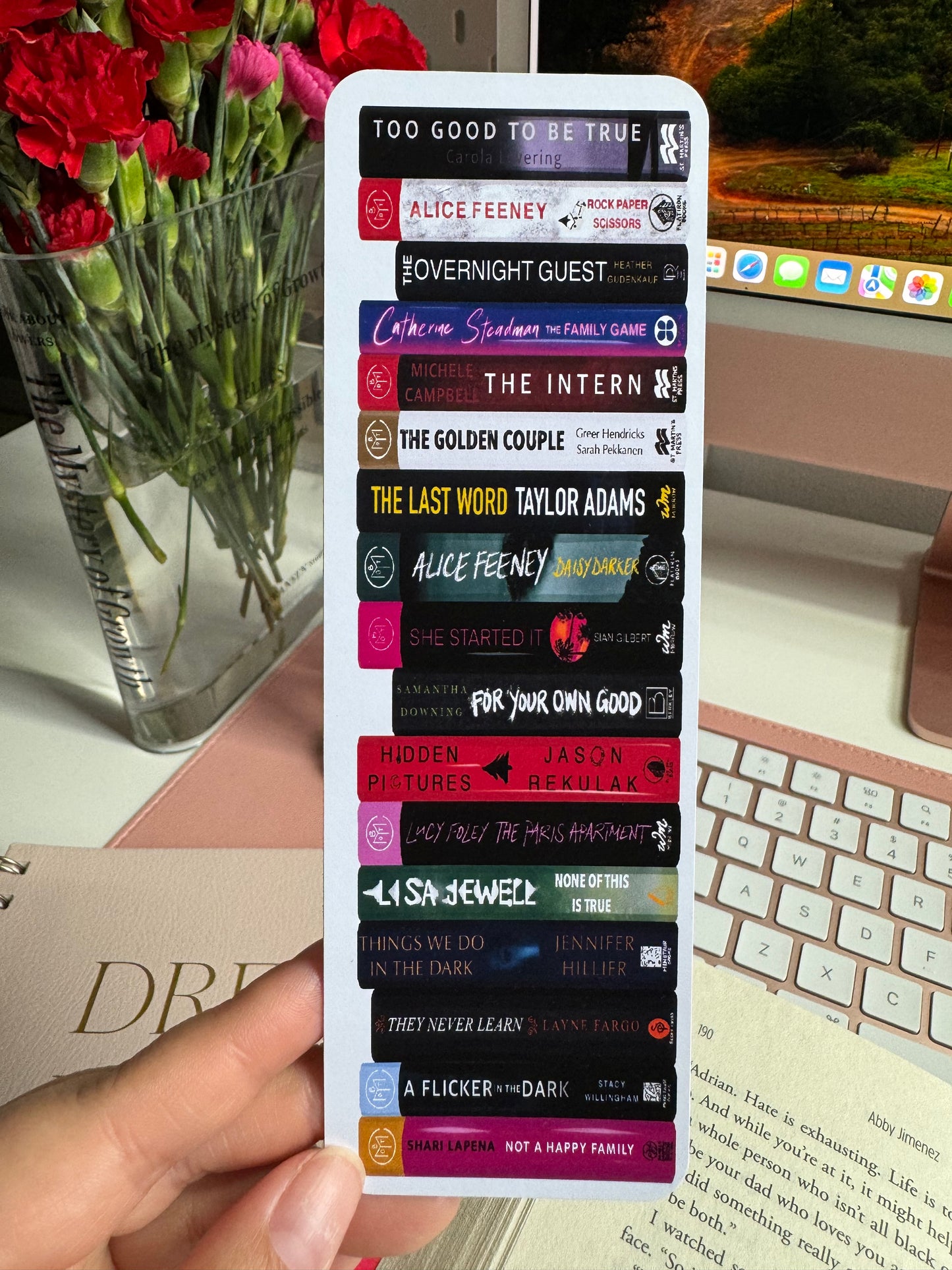 Thriller Buddy Reads TBR Bookmark