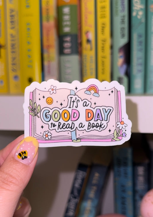 Good Day to Read a Book Sticker