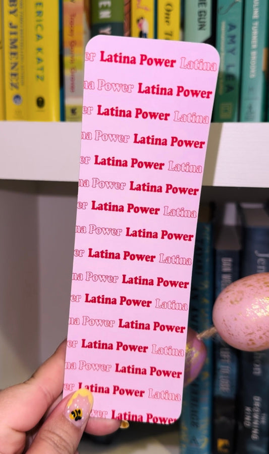Pink and Red Latina Power bookmark
