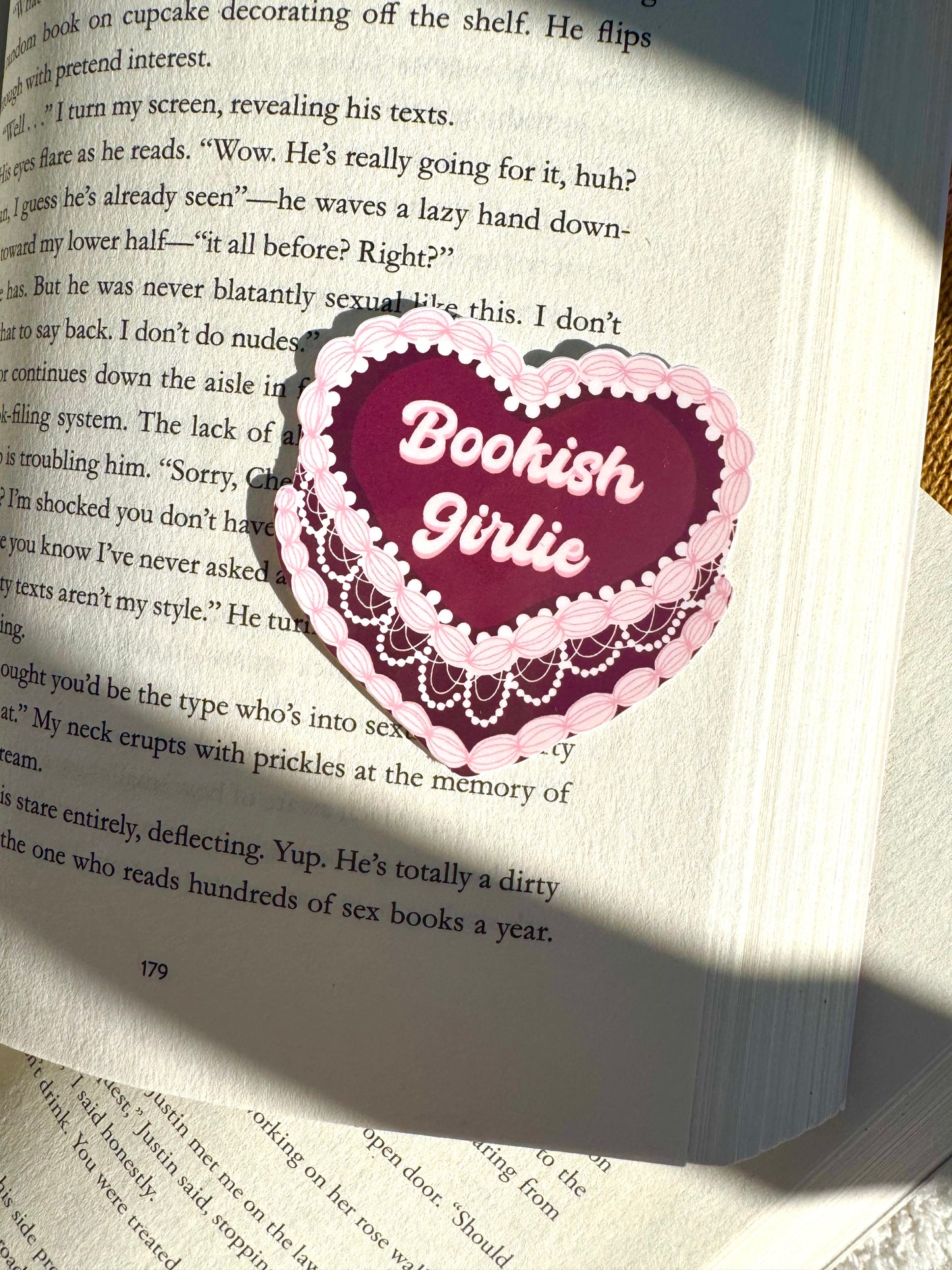 Bookish Girlie Cake Sticker